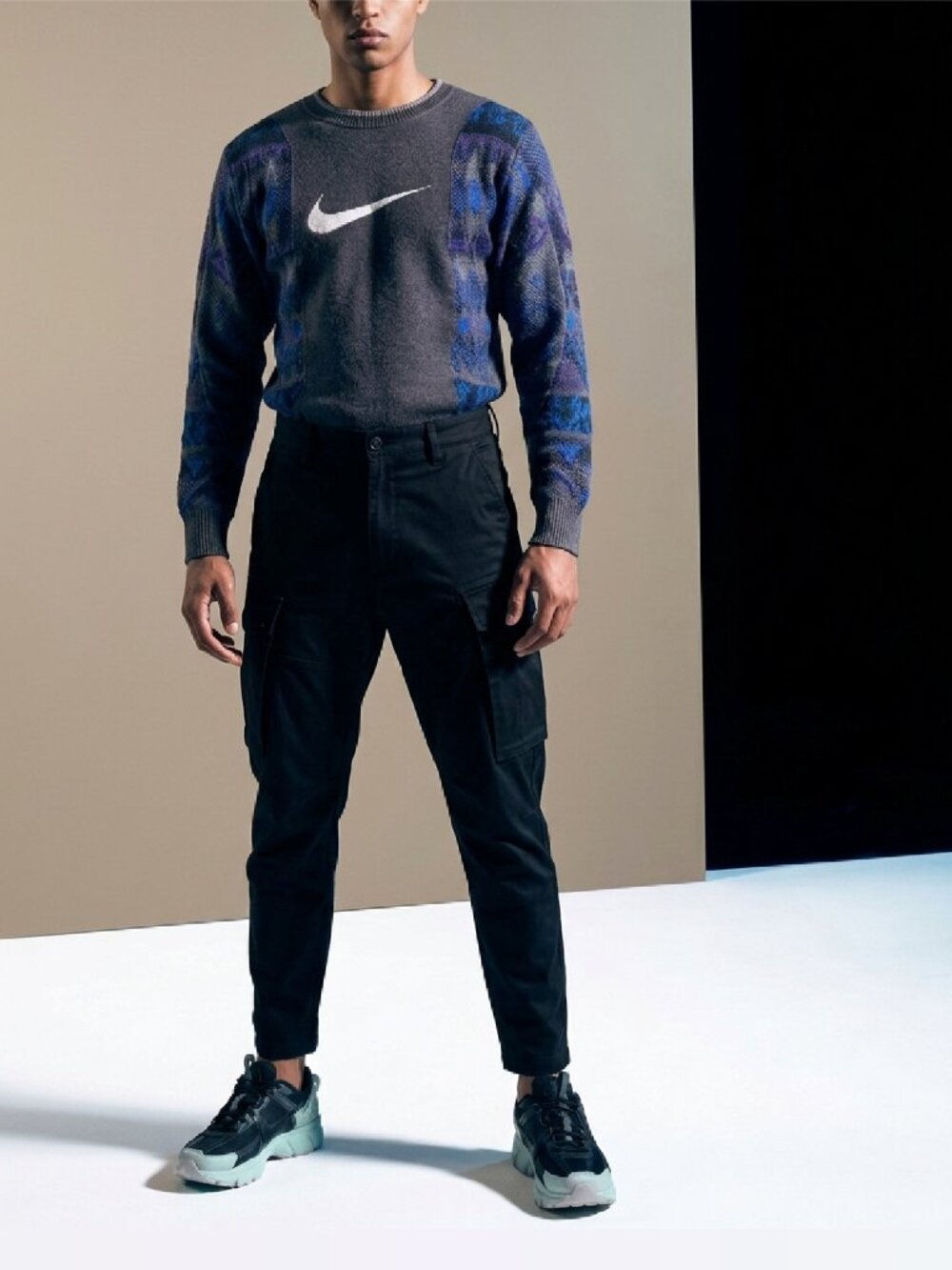 1-of-1 Upcycled Vintage Nike Knit Sweatshirt | Reworked